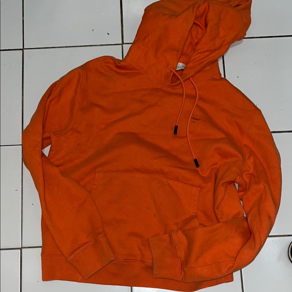 Off-White Vibrant Orange Pullover Sweater